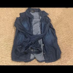 Cold shoulder girls denim top 10/12 BUDLE AND SAVE